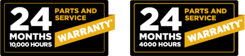 24 moths Warranty multiple logo